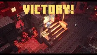 Hovering Inferno Boss Battle In The Nether Fortress! (Minecraft Dungeons Flames of The Nether DLC)