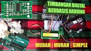 TUTORIAL ARDUINO #7 TIMBANGAN DIGITAL BERBASIS ARDUINO MUDAH MURAH DAN SIMPEL