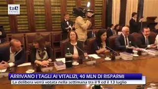 ARRIVANO I TAGLI AI VITALIZI, 40 MLN DI RISPARMI