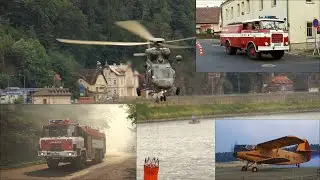 Löschflugzeuge, Luftwaffe, Tatra-TLF| Einsatzkräfte im Einsatz zum Waldbrand im Nationalpark
