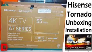 Hisense A7K 55 Tornado 3.0 Google TV with JBL Speakers | Unboxing