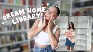 building & organising my DREAM home library!!! 🥹📚 + bookshelf tour!