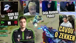 REAÇÃO DOS STREAMERS AO LESS CAVAR O CORPO DO ZEKKEN