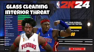NBA2K24 6’9 GLASS CLEANING INTERIOR THREAT Ben Wallace HOF BUILD!!