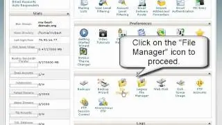 How to upload a file with the cPanel Control Panel