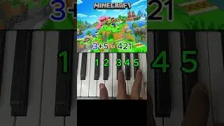 Minecraft Theme Easy piano tutorial 