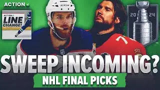 Can Edmonton Oilers Avoid SWEEP vs Florida Panthers? 2024 NHL Stanley Cup Final Picks | Line Change