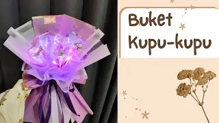 Bouquet Butterfly Led Hologram || Buket Kupu-kupu Lampu Led Hadiah Wisuda Ulang Tahun