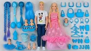 9 Minutes Satisfying with Unboxing Barbie Family Playset, Doll Dressup Set Toys ASMR | Review Toys