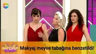 Can'ın makyajı meyve tabağına benzetildi!