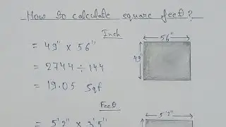 How to Calculate square feet? | How to Measure Square Feet |