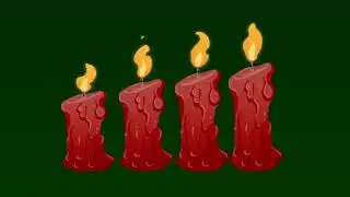 Green Screen Candles🕯️ Candles green screen video | Advent Candle