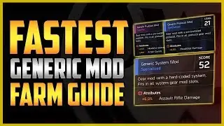 The Division 2 | FASTEST Generic Mod Farming - Best Gear Mods Farm