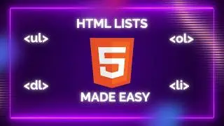 HTML Lists Simplified | Unordered, Ordered & Description in 