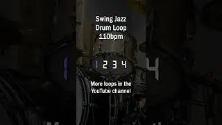 Swing Jazz Drum Loop - 110bpm #jazzdrums #swingjazz #jazz