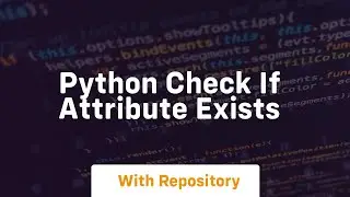 python check if attribute exists