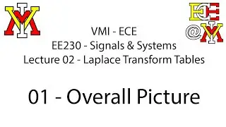 EE230 - 02 Laplace Tables - 01 Overall Picture
