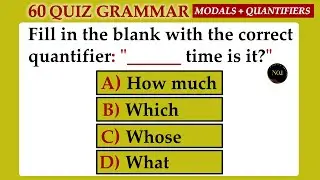 60 test - English Mixed Quiz | All Modal Verbs & Quantifiers Quiz in English | No.1 Quality English