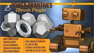 Model with primitives in ZBrush with Power Primitives by Artistic Squad