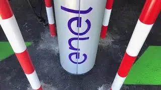 Super Soco TS charging at the Enel X charging station with Duosida 