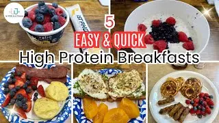 5 FAST & EASY HIGH PROTEIN BREAKFAST IDEAS | IN WITH JEN