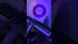 Jazz piano chord progression + Circle of Fifths interactive data visualization + DaVinci Resolve