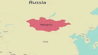 Animated map of Mangolia with borders