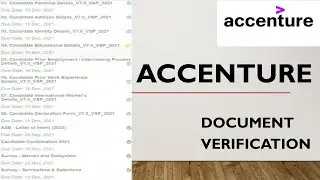 Accenture Document Upload Process | Documents Required | Accenture Letter Of Authorization |