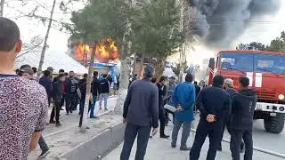 Сӯхтори заправка  дар Ноҳияи Носири Хусрав (пешина Қубодиён)