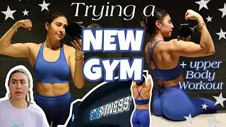 TRYING OUT EOS FITNESS, Full Upper Body Workout, Gym Vlog, & Running Errands