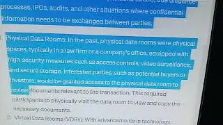 Traditional Data Rooms as Physical Data Room