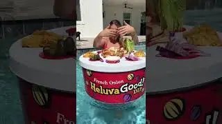 Sandwich & Chip Pool Platter with Heluvagood Dips #ad #shorts