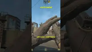 How To Smoke B Site Overpass #shorts #cs2