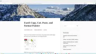 Excel for Data Science: Copy, Cut, Paster & Format Painter