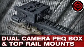 Dual Camera PEQ Box & Down Sight FPS Style Mount (Mobius Cameras)