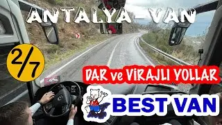 #90 YAĞMURDA ANAMUR VİRAJLARI / Best Van Tur / Antalya - Van Otobüs Yolculuğu 2.Bölüm