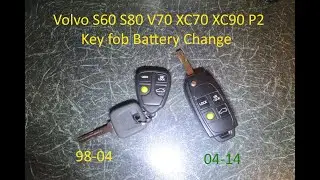 volvo P2 S60 S80 V70 XC70 XC90 98-14 Key fob Battery change/Replacement