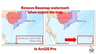 [QuickTip] - Export the map without basemap watermark in Arcgis Pro