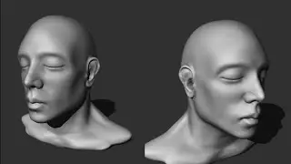 ZBrush Face Sculpting Time-Lapse #digitalsculpt #art #zbrushsculpting #zbrush