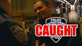 Police Stop Subway Wrestlers in New York City