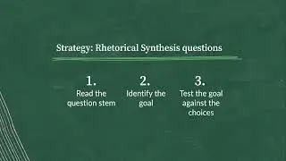Rhetorical synthesis — Worked example