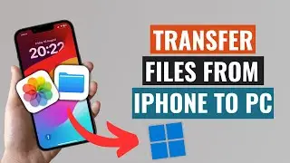 Transfer Files from iPhone to Windows EASILY in 2024!