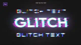 FAST GLITCH TEXT ANIMATION | AFTER EFFECTS TUTORIAL 