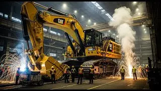 Inside CAT 6090 FS Production Line – World’s Largest & Most Powerful Excavator