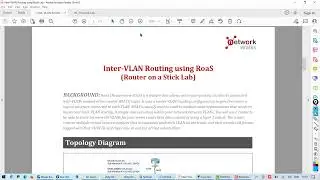 Inter VLAN Routing using RoaS ( Packet Tracer Lab )