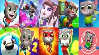 My Talking Hank Islands VS TALKING TOM GOLD RUN Tom Karting Hero Dash Tom Farts Party in the Wild