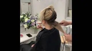 Как сделать КАРЕ из длинных волос , обучение , показ ( Полное видео ).