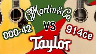 Taylor 914ce V-Class vs Martin Reimagined 000-42 Comparison