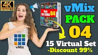🆕 vmix virtual set news package 04 👉 vmix virtual sets 2021