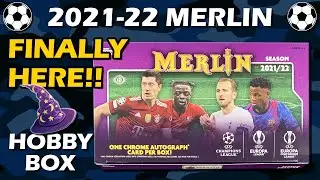FINALLY HERE!! 2021-22 Topps Merlin Chrome UEFA Soccer Hobby Box Review